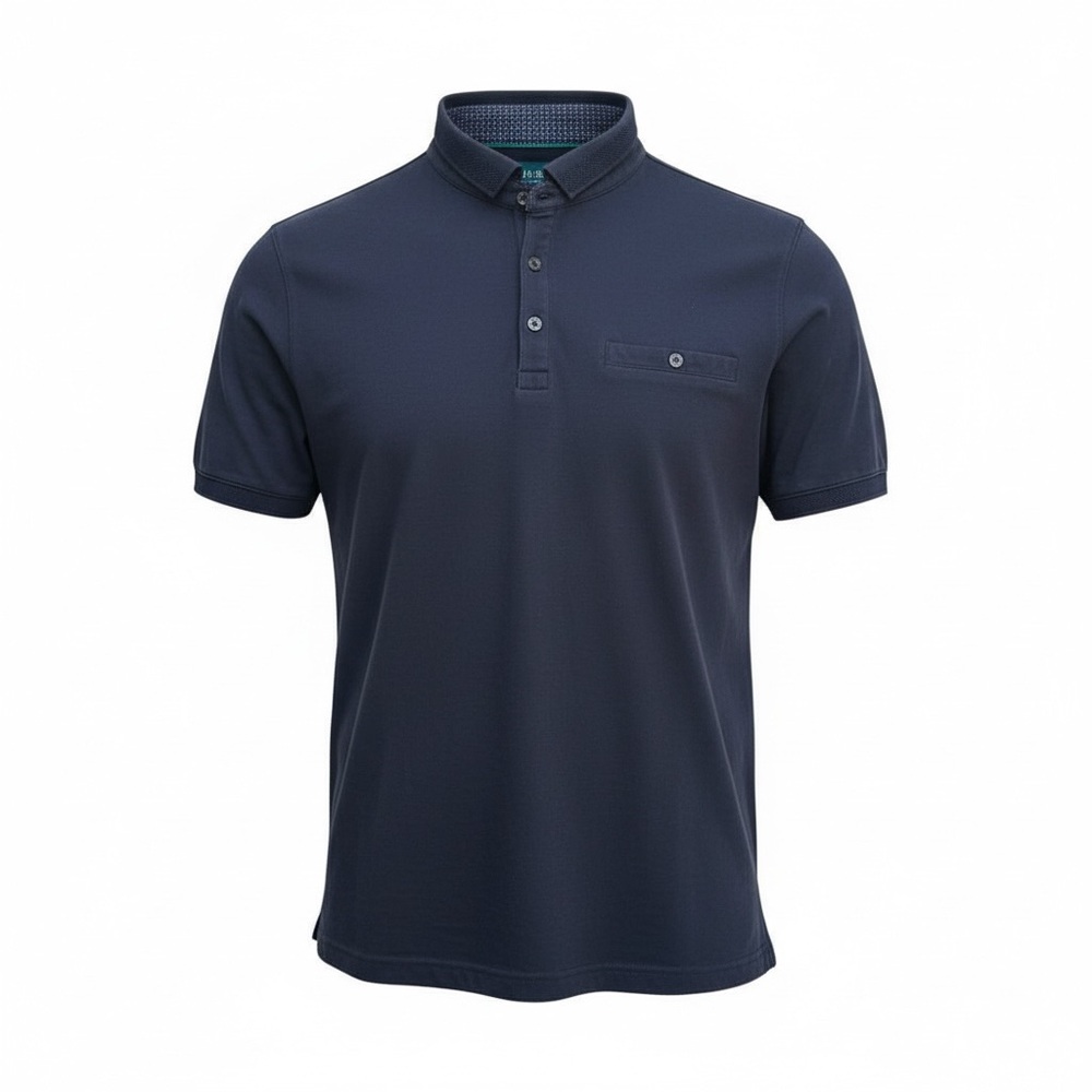 🟦 ✨ Ted Baker Navy Short Sleeve Polo Shirt | Men’s‎ 4 (Large)